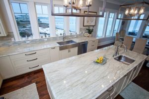 Aqua Venato Kitchen Countertop | Superior Granite