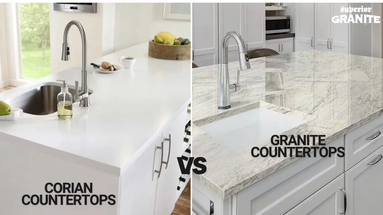 Corian vs Granite Countertops in Florida kitchen countertop comparison