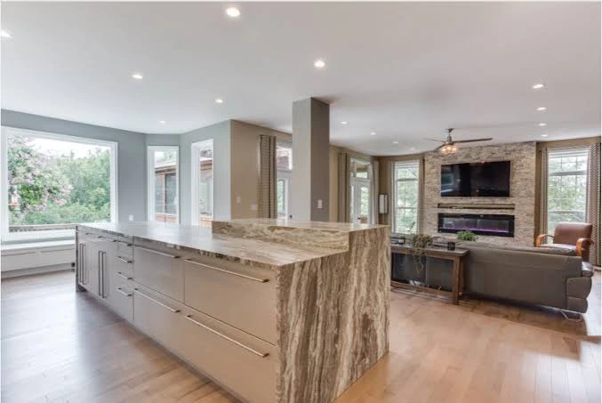Stunning marble patterned surfaces perfect for countertop design upgrades.