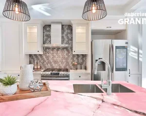 Pink and Rose Quartz Countertops