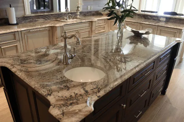 Juperana peragahmino granite kitchen island