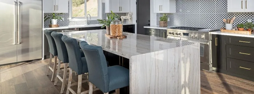 Stone Waterfall Style Countertops