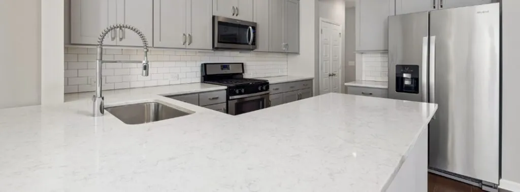 Quartz Stone Countertops in a Modern Kitchen