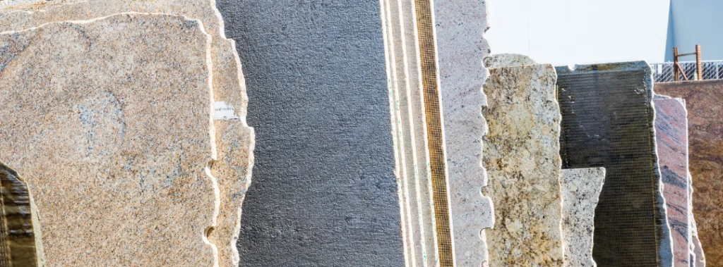 slabs of granite