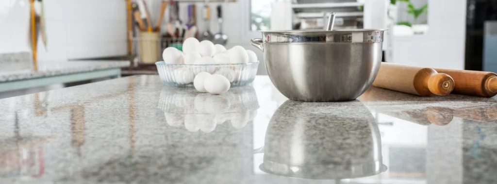 cooking on kitchen countertop